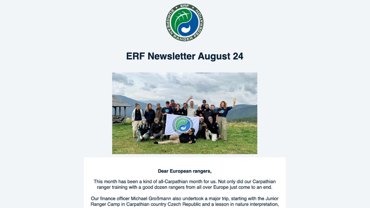 ERF August newsletter